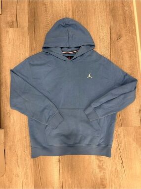 Jordan Light Blue Pullover Hoodie with Jumpman Logo